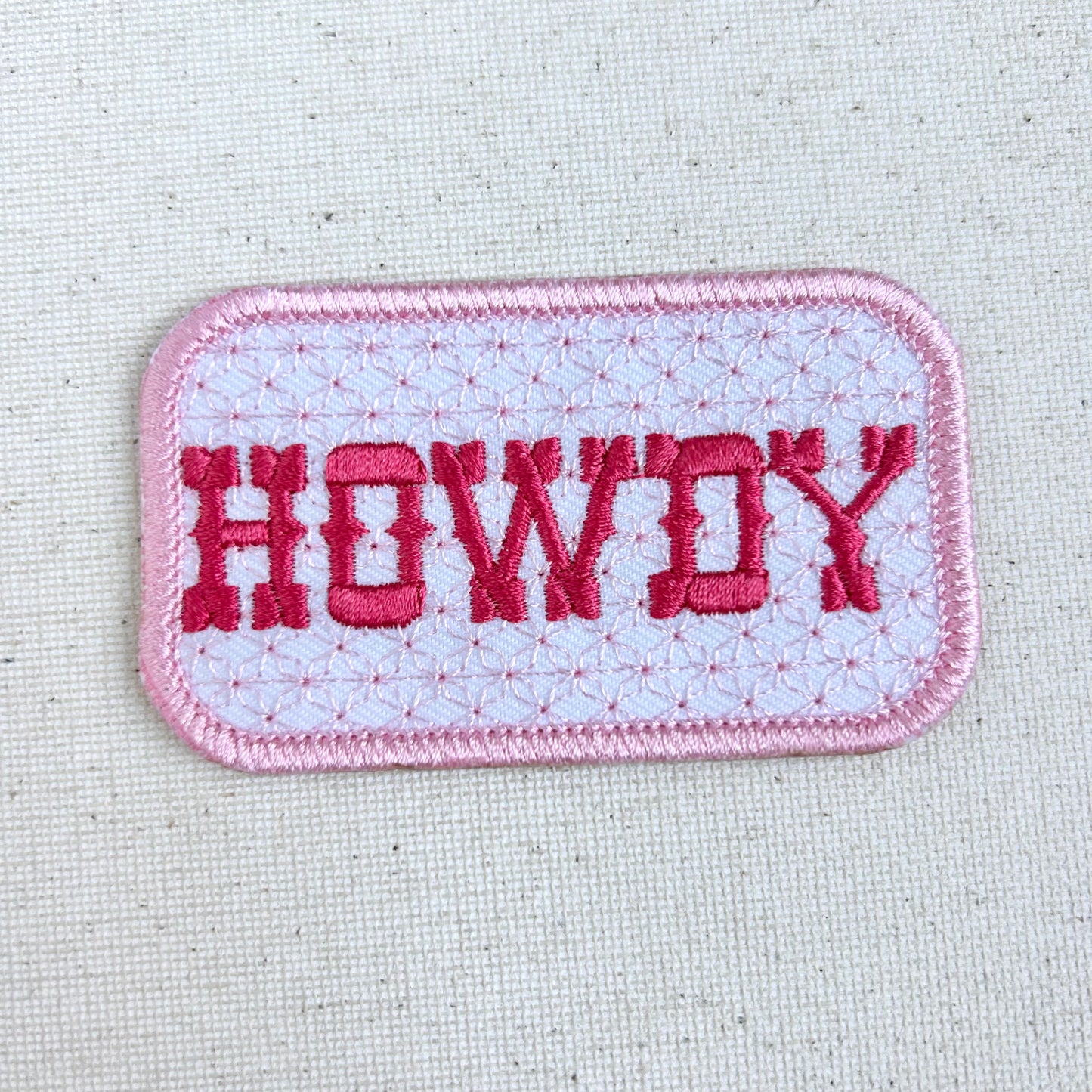Pink Howdy Patch