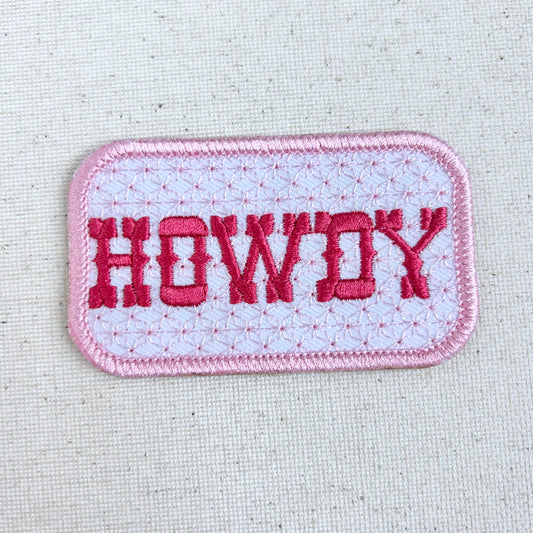 Pink Howdy Patch